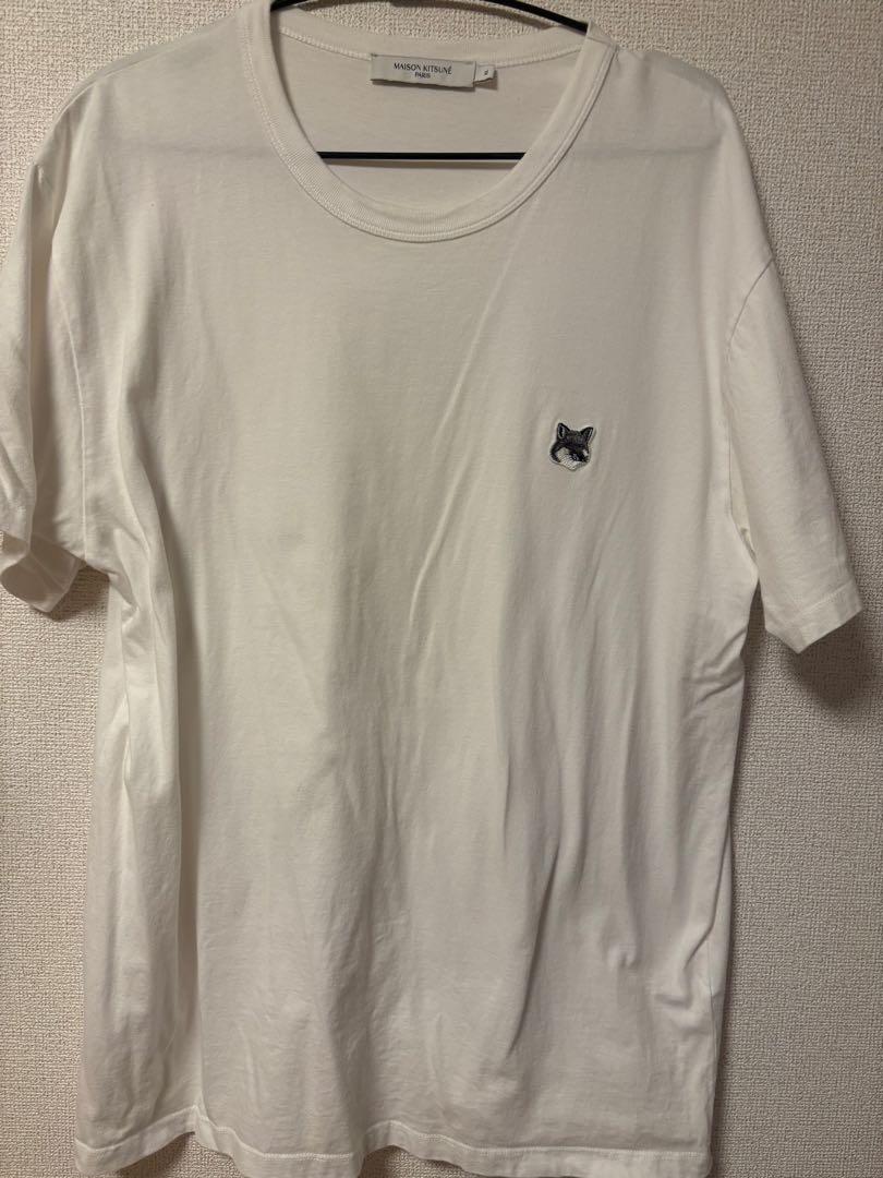 MAISON KITSUNÉ ネイビー トレーナー　ホワイト　　　Tシャツ