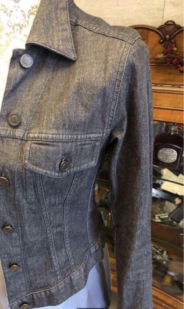 gucciグッチ ブラックデニムジャケット Gジャン ショート丈
