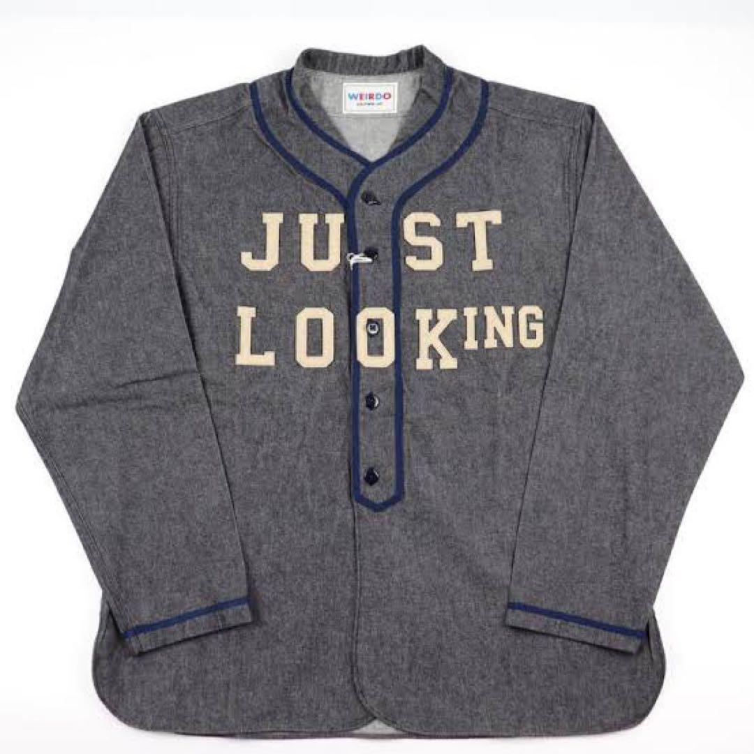 WEIRDO ウィアード BASEBALLSHIRTS BLACK ベースボール
