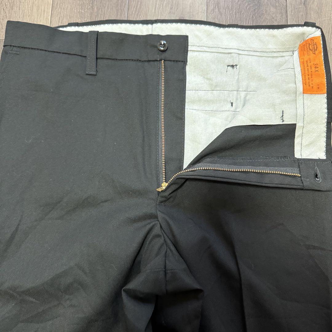 80s USA製 Dickies874 ブラック チビタグ 股ガゼット チノパン 80s USA製 Dickies874 ブラック チビタグ 股ガゼット チノパン