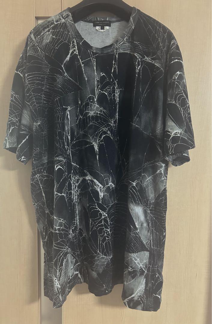 COMME des GARÇONS スパイダーウェブプリント tシャツ