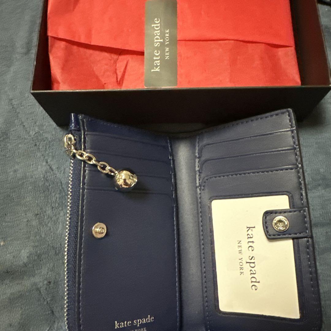 kate spade ネイビー カードケース