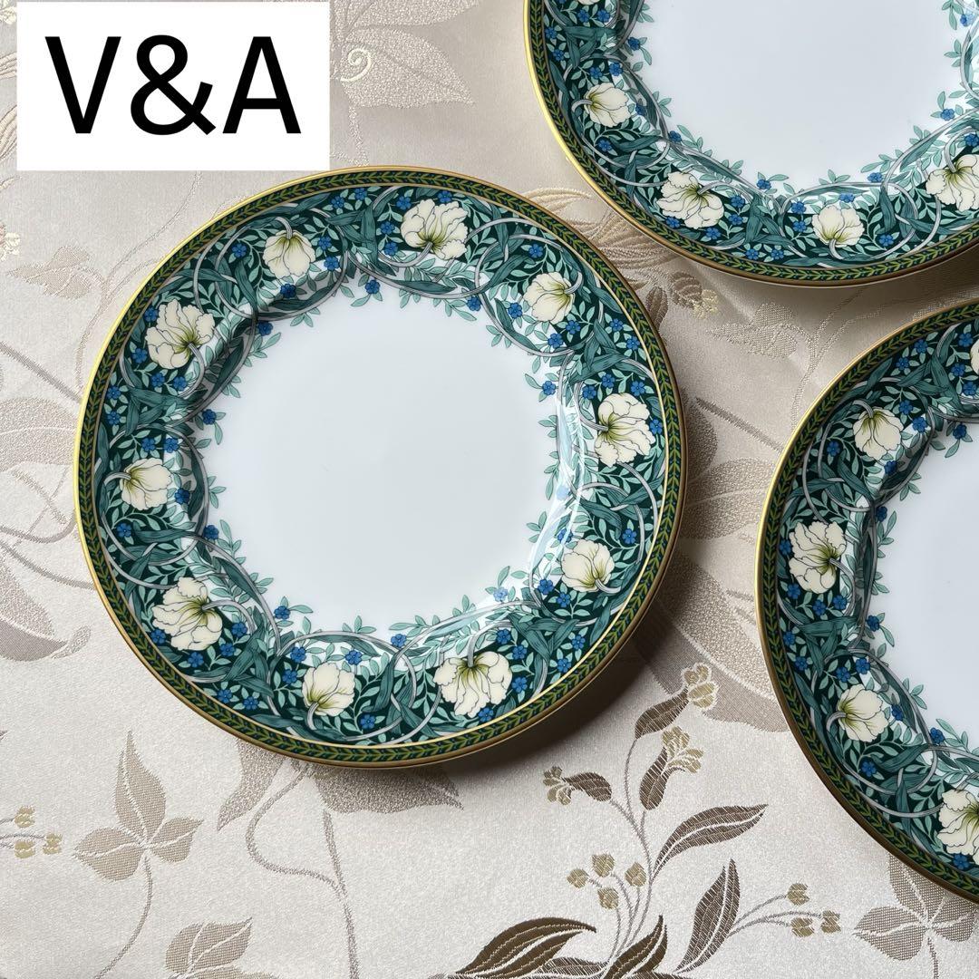 ヴィクトリア&アルバート V&A ピンパーネル ニッコー ケーキ皿 3枚