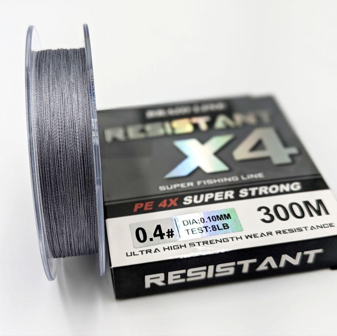 □新品 高強度 PEライン 国産素材 4編 0.4号 ブラック 300m巻 - メルカリ