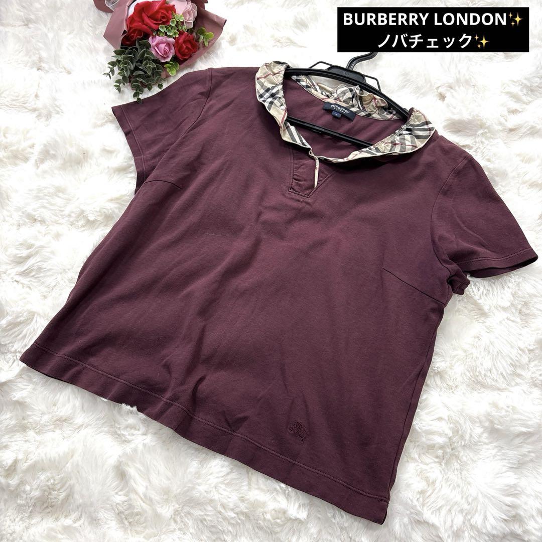 BURBERRY LONDON バーバリー ノバチェック フリル 半袖シャツ