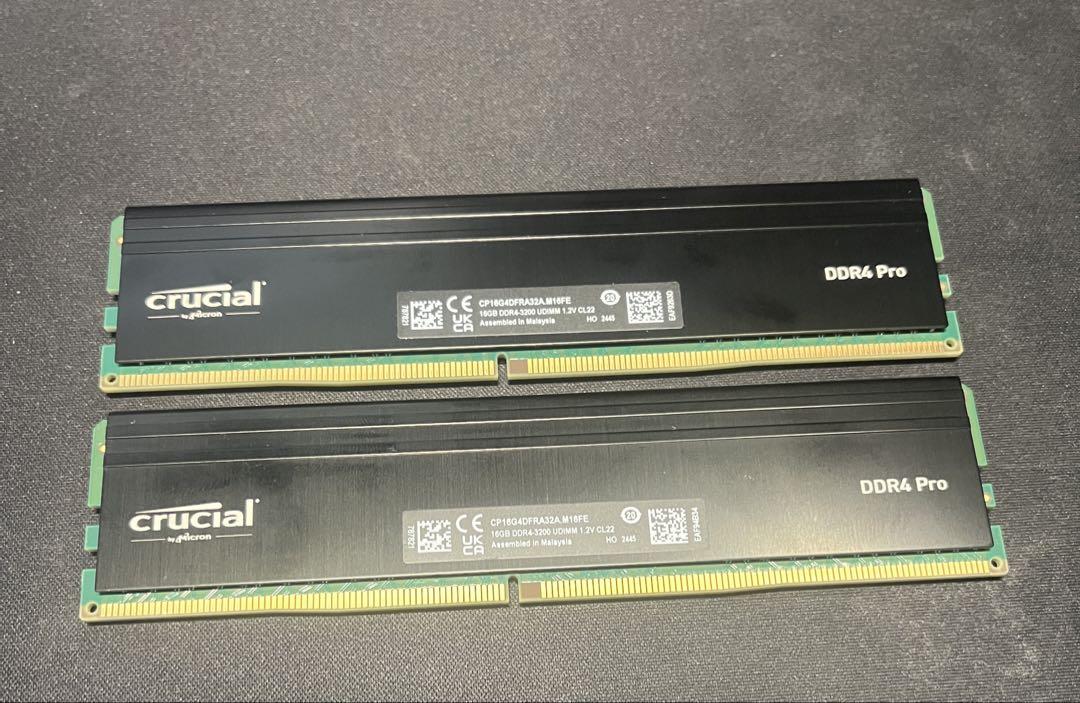crucial メモリ DDR4 16GB×2 CP2K16G4DFRA32A