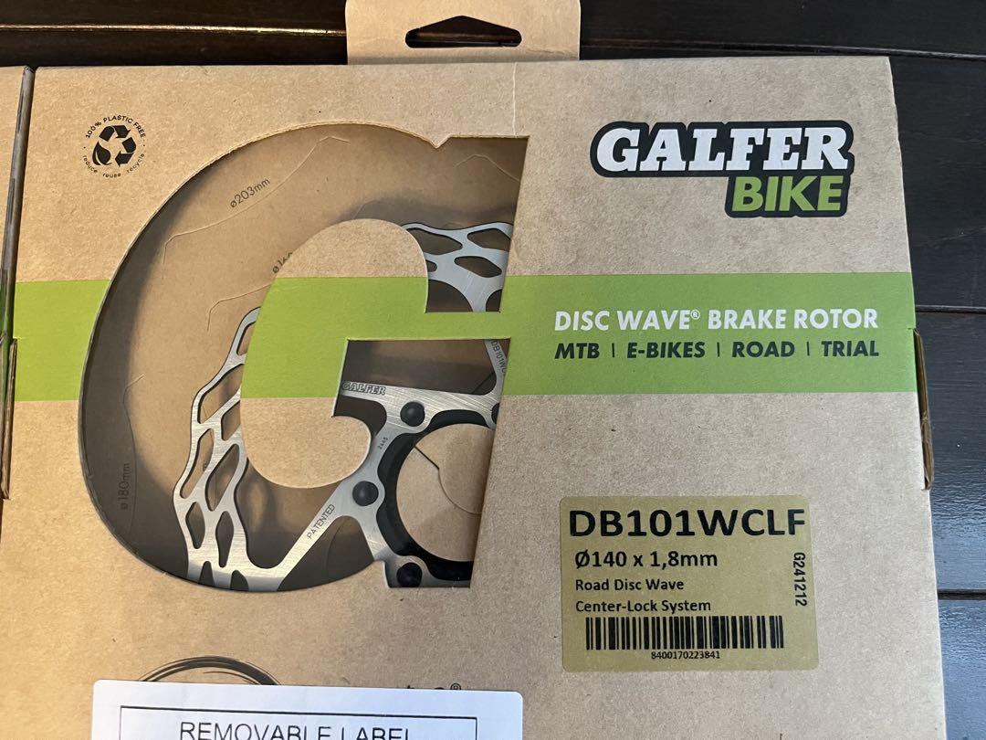 【新品】GALFER ディスクローター センターロック 160/140ｍｍセット 最軽量】ディスクブレーキローター(140mm/センターロック