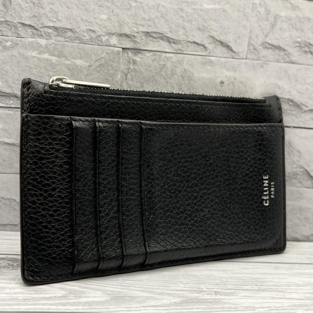 【美品】CELINE　フラグメントケース　カードケース　レザー　ブラック