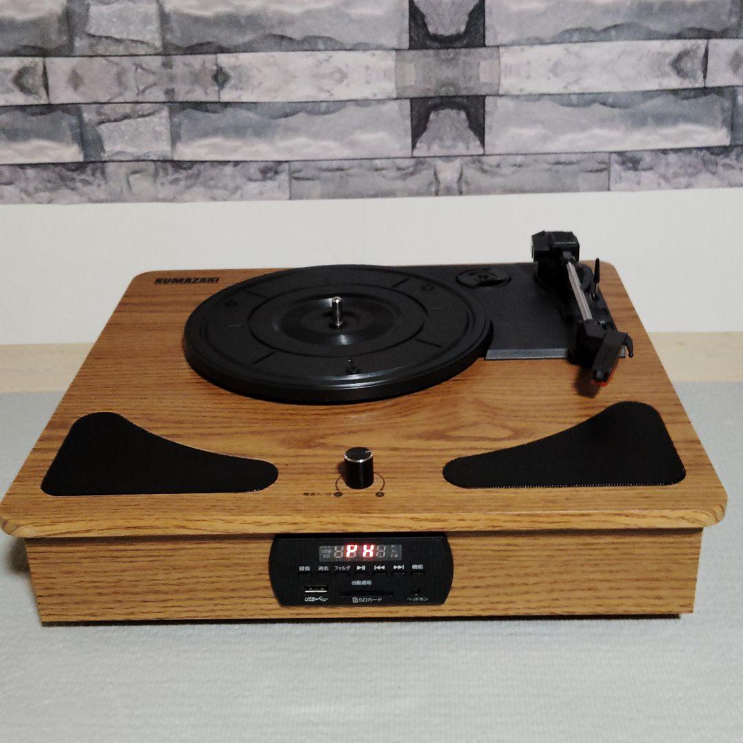 新品未開封 TRM-109Wクマザキ　レコードプレーヤー レコードプレーヤー／ラジオ＋メディアレコーダー - 株式会社