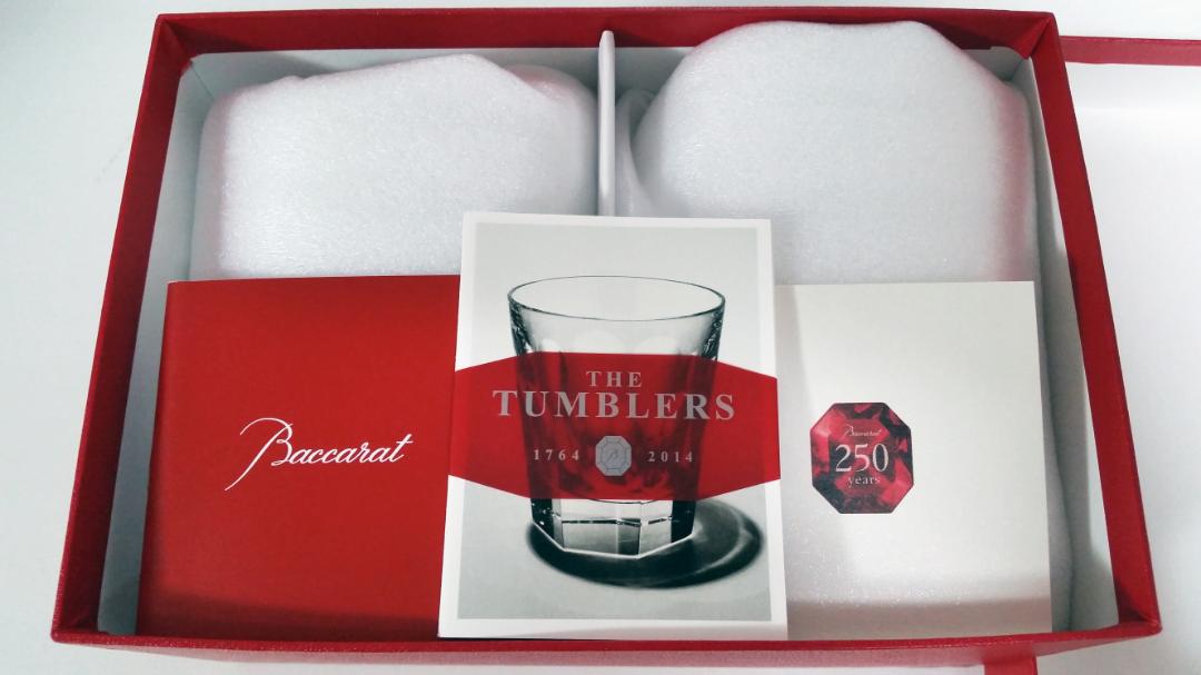 値下げバカラBaccarat 250周年 ローハンタンブラーペアクリスタルグラス