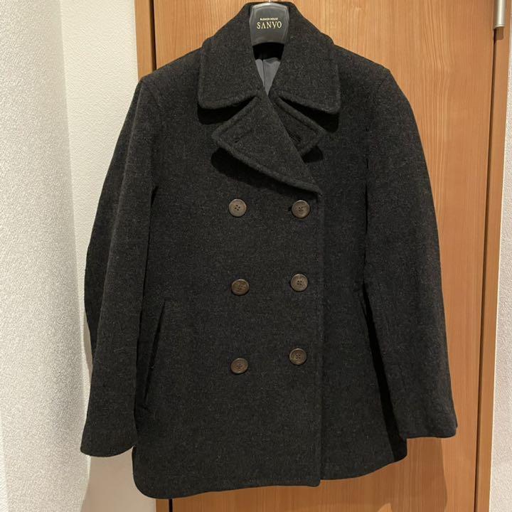 送料無料！【OLDUNIQLO ユニクロ】肉厚上質♪ Pコート 毛80%
