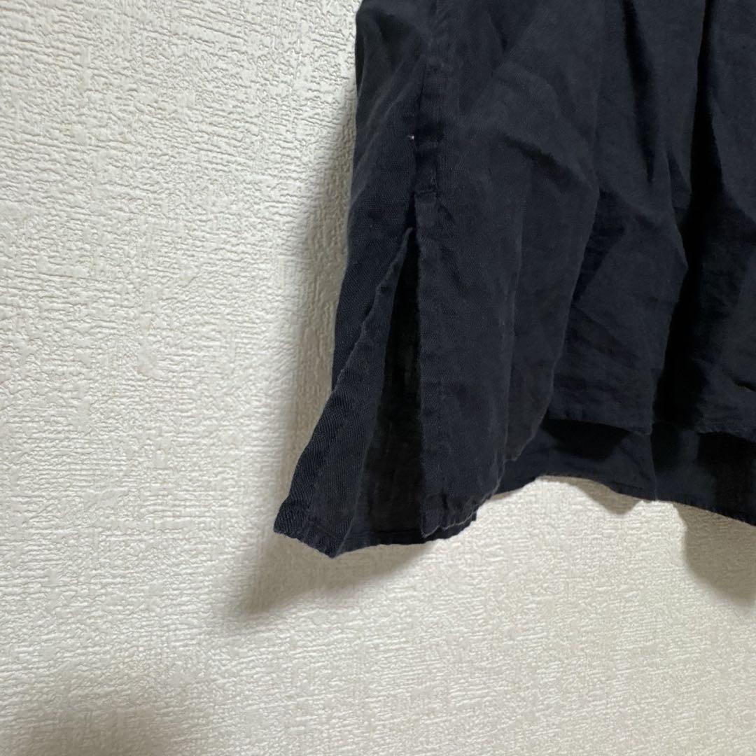 マーガレットハウエル リネン バンドカラー プルオーバー　ブラウス