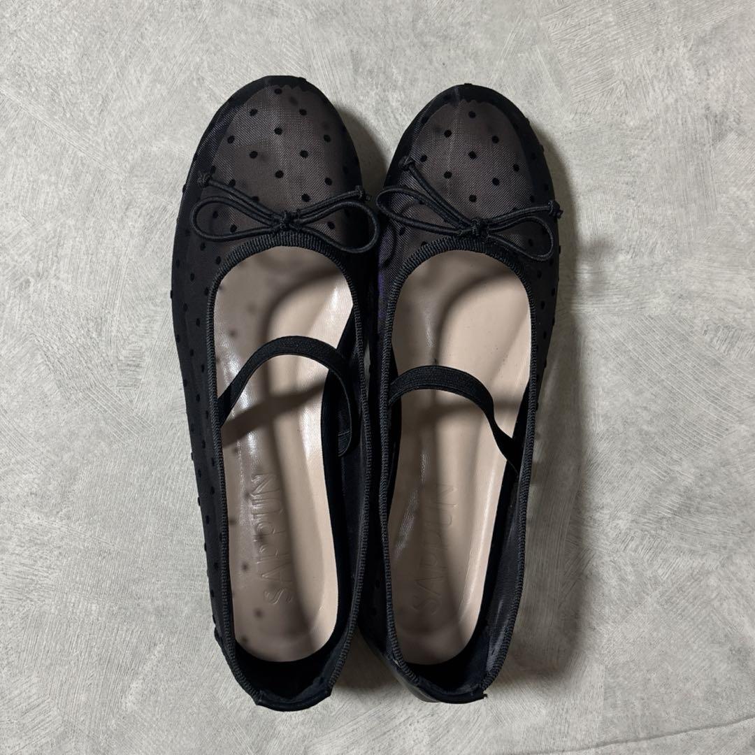 SAPPUN Chloe メッシュ メリージェーン フラットシューズ