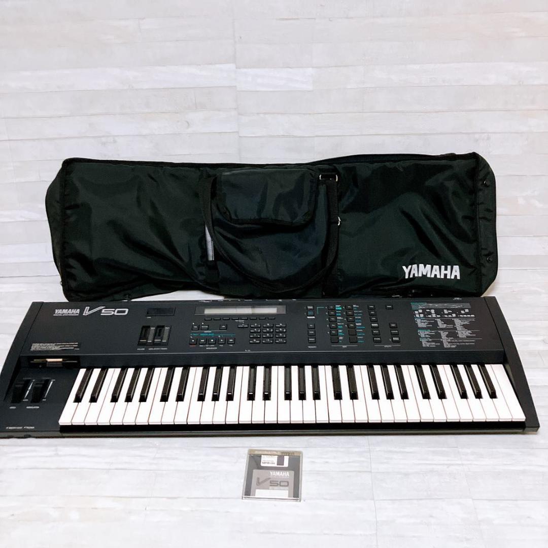 YAMAHA シンセサイザー V50 ヤマハ キーボード Yamaha V50 61-Key Keyboard Synthesizer FM Music Instrument