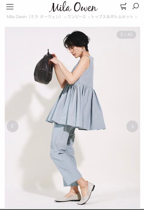 総合評価 Mila オーウェン セットアップ 完売品 OphRT-m21158221303