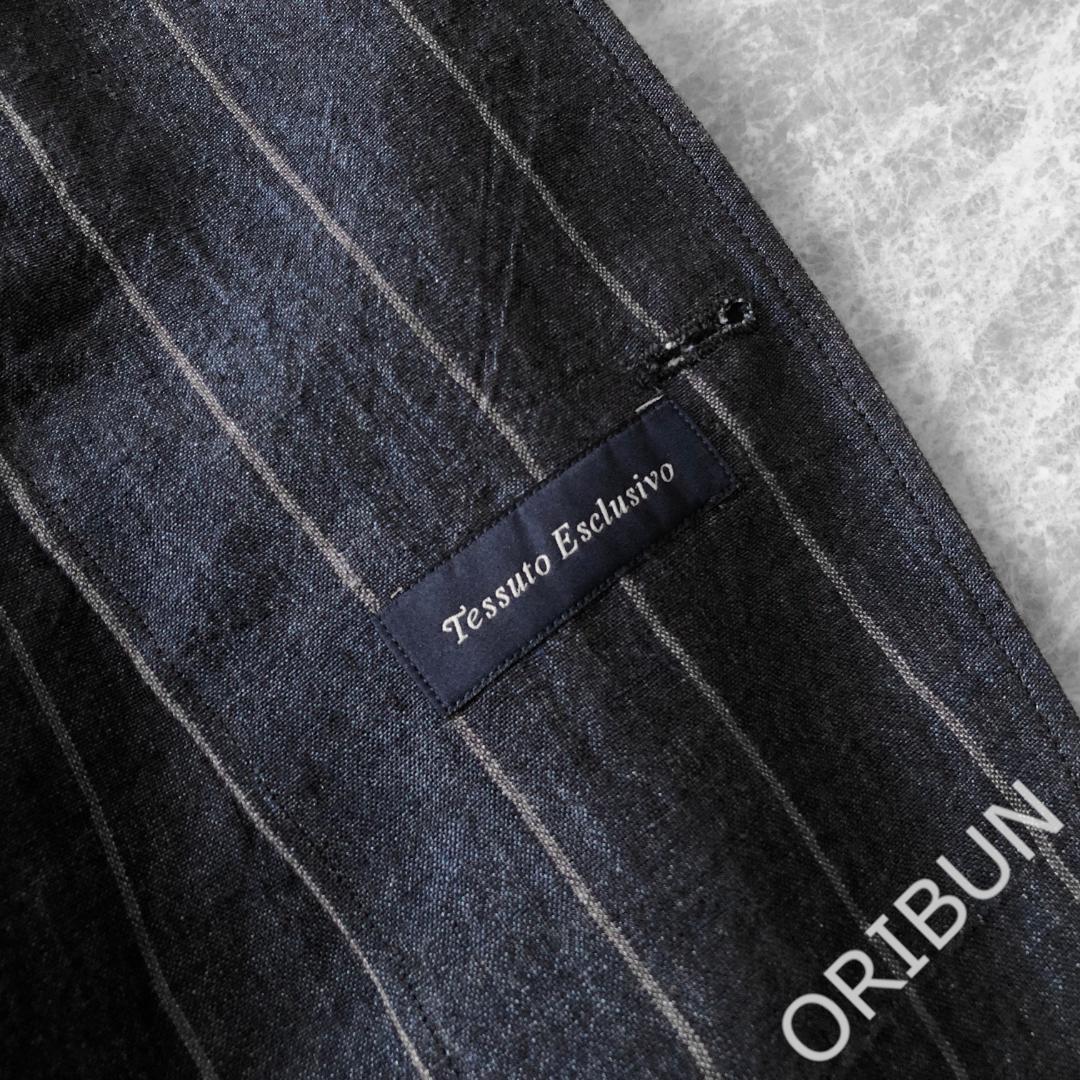 LARDINI リネンストライプ ライトジャケット 干場 LEON