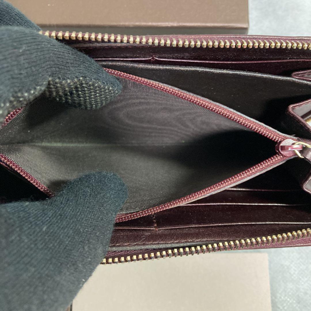 爆買いセール GUCCI グッチシマ 長財布 ラウンドファスナー GG柄 美品 ブラウン KMgAL-m25873660308 正規店好評