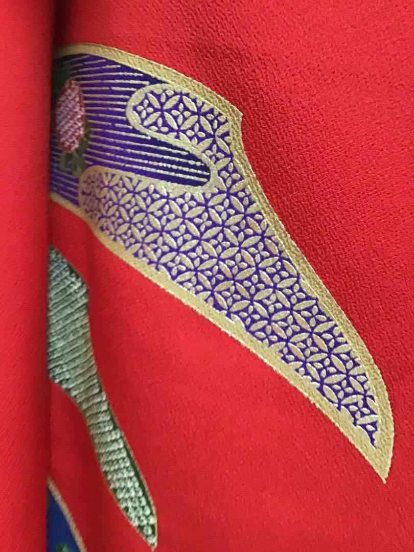花井幸子❁⃘*.゜正絹振袖 買い足し無しのフルセット 草履バッグ ファー M