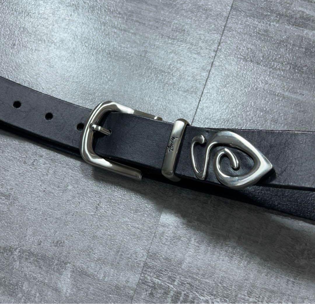 STUSSY ステューシー　レザー　ベルト 黒