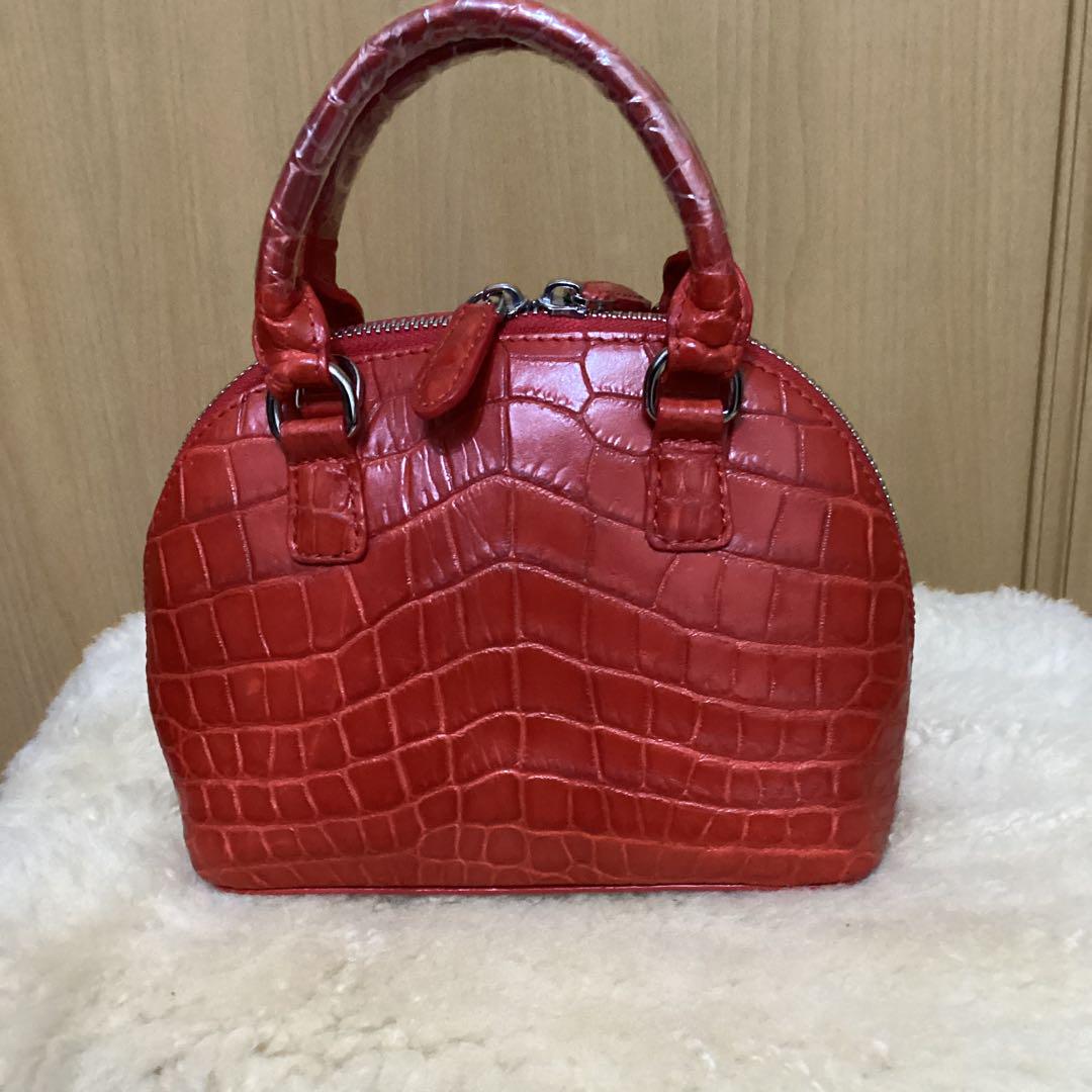 女性のための本物のワニ革ハンドバッグ size 25 cm