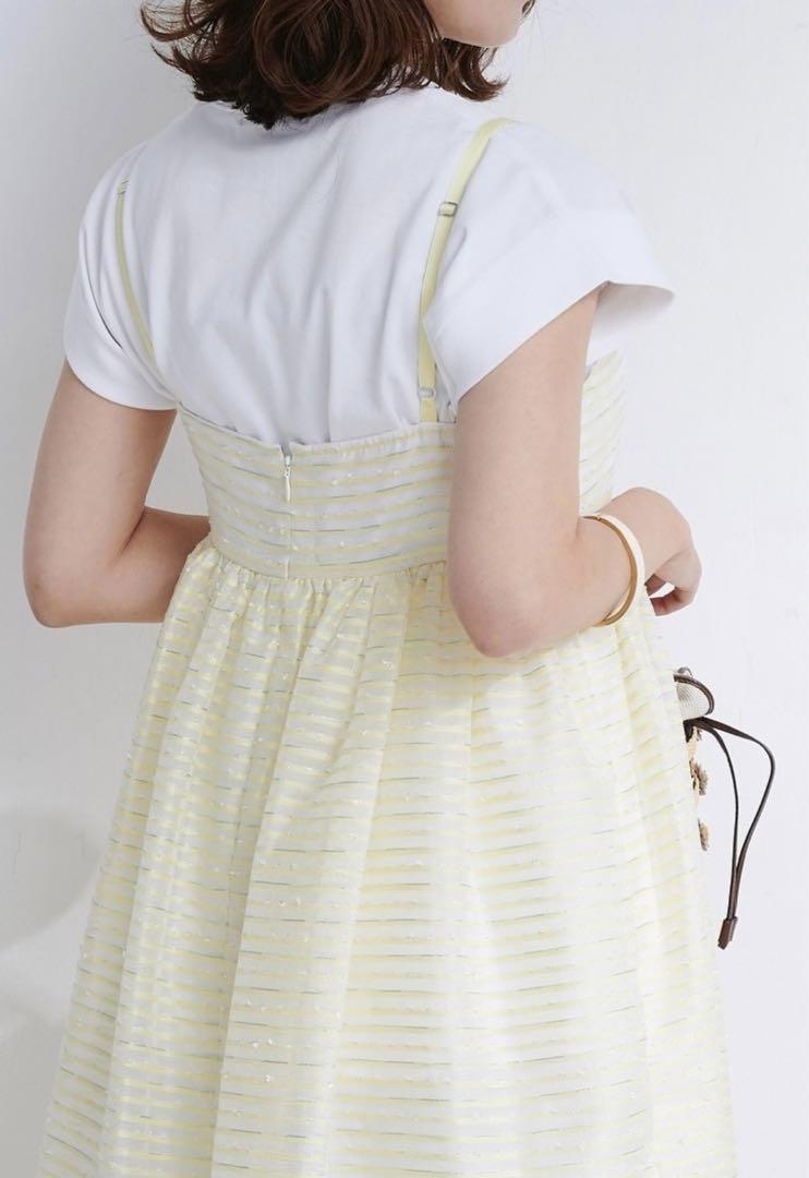 OBLI 新品　米沢別注チュールキャミワンピース