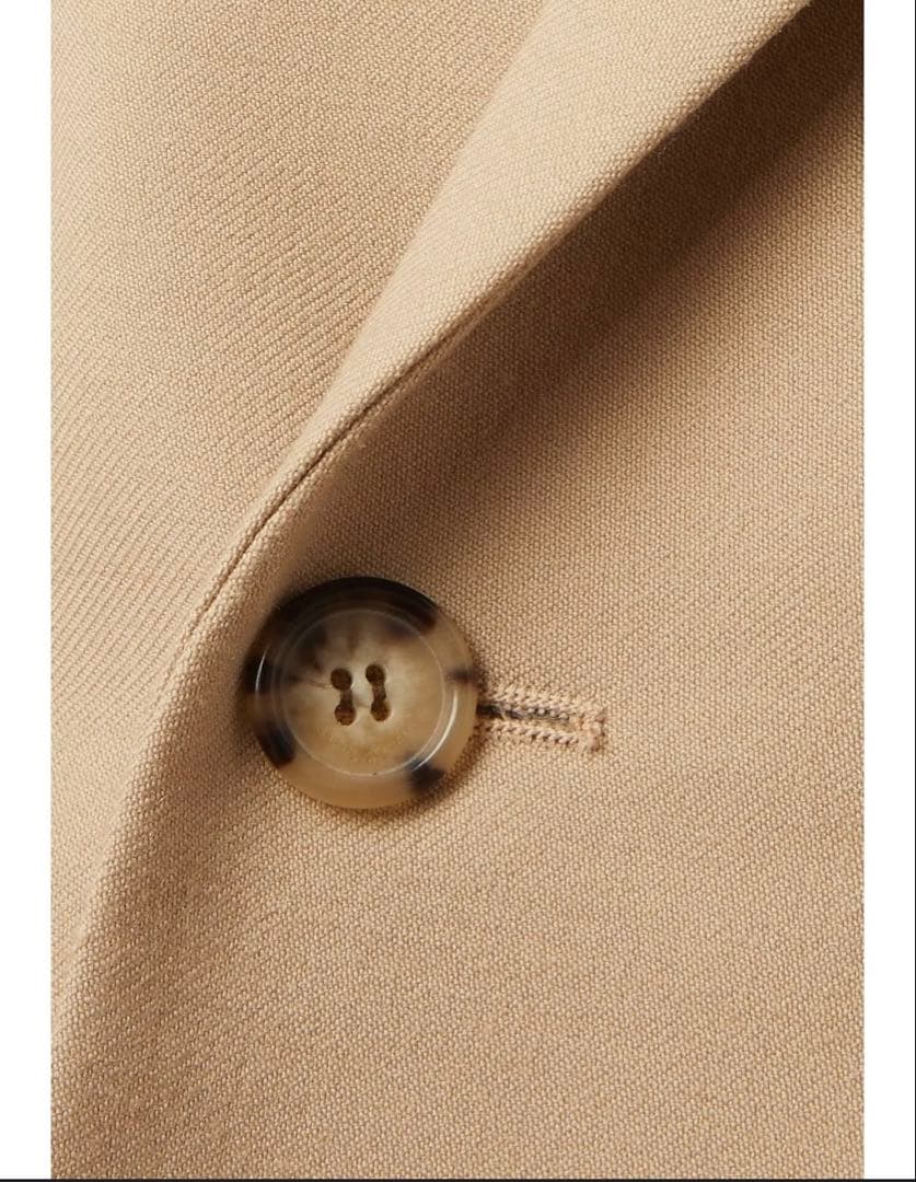 SAINT LAURENT ウールキャバジンダブルブレストブレザー 34