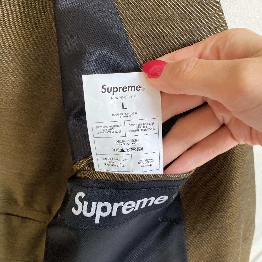 HOT得価 Supreme 19AW Sharkskin Suit L Brown 1oKhO-m25888011850 国産特価