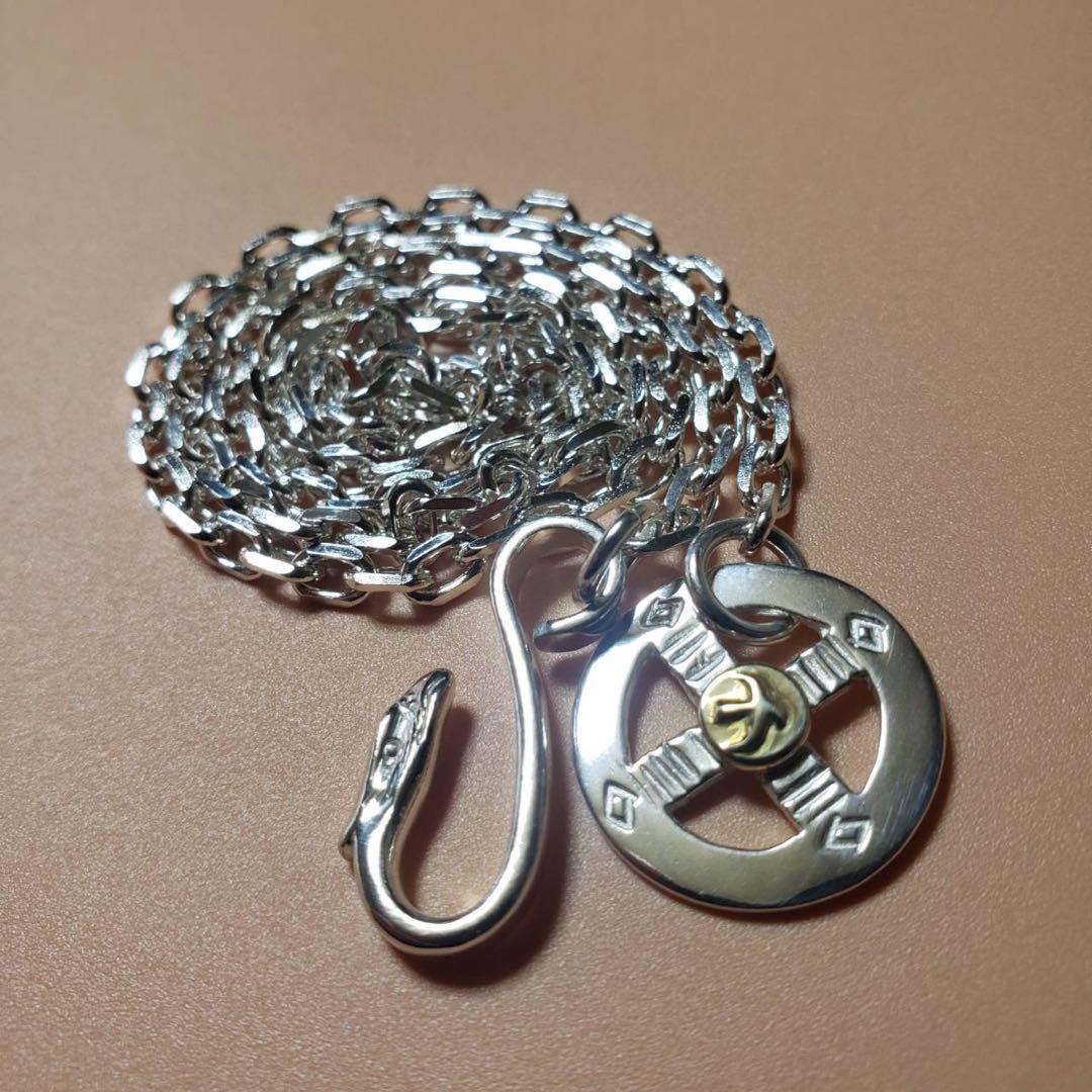 【金メタル付き&細角】　イーグルチェーン　５０㎝　新品未使用