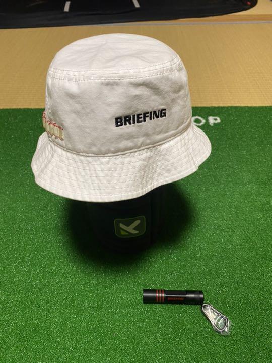 しクローゼ☾ BRIEFING 白 即完売 BRIEFINGペンライト付属 aAcTd-m25891269881 GOLF ハット ▀になってき
