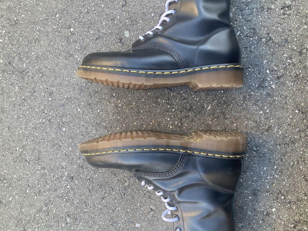 DR. MARTENS ミリタリーブーツ 黒 レザー Dr. Martens 黒 レザー ワークブーツ