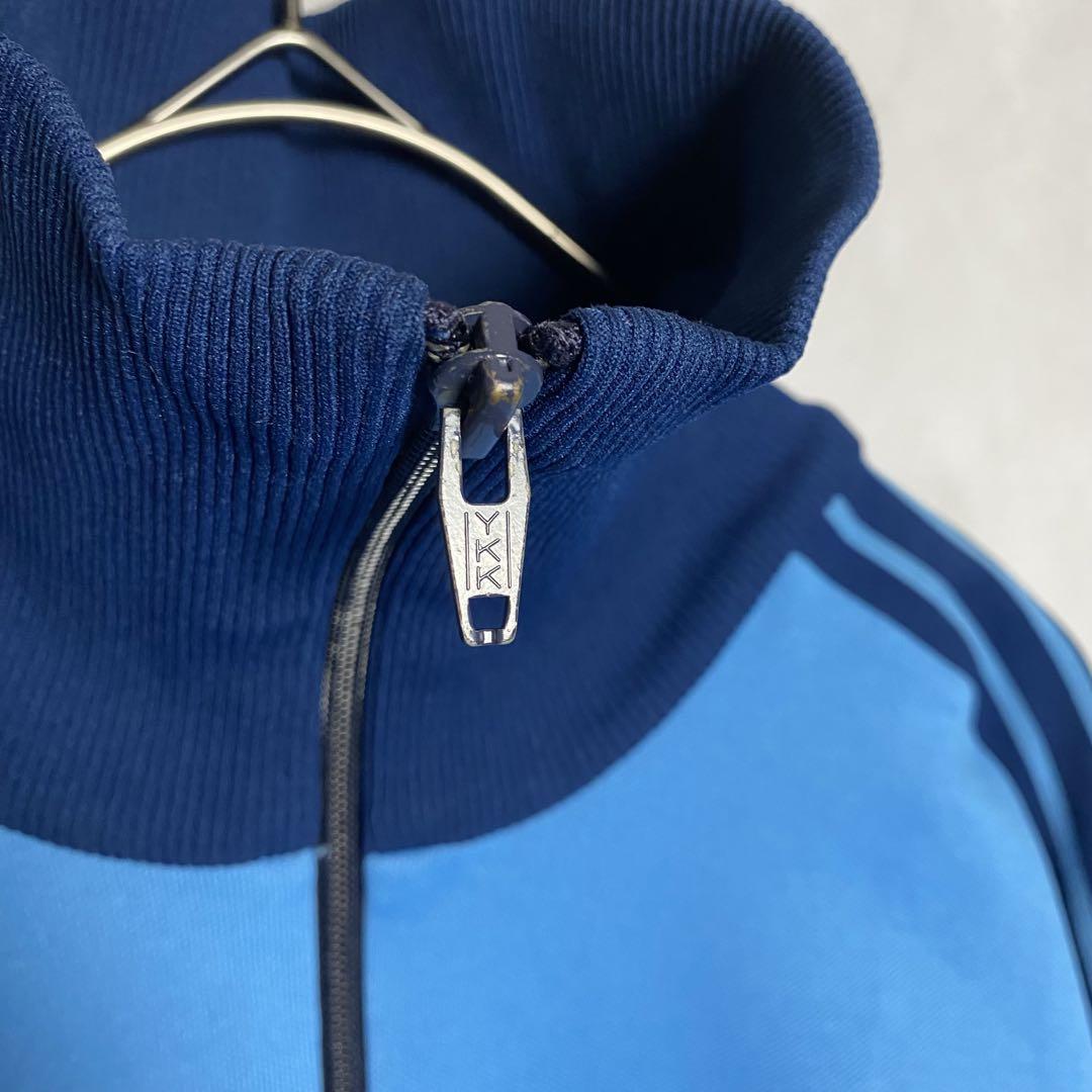 デサント製　西ドイツ 70s adidas ライトブルー　トラックジャケット