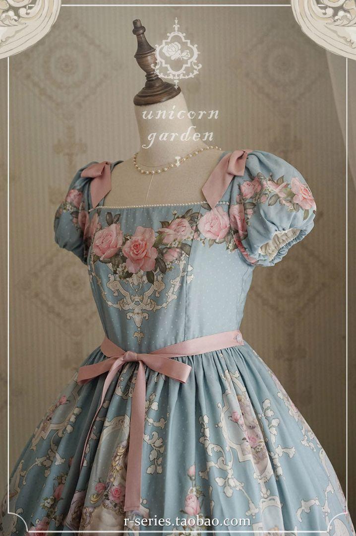 ☆新品☆ ユニコーンとバラ園のワンピース