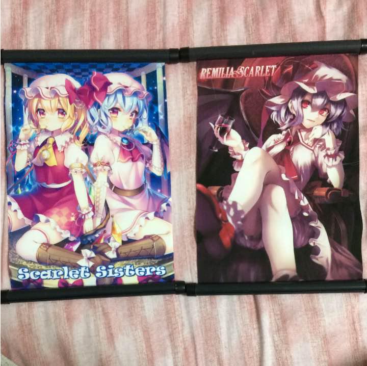 東方Project レミリア フランドール フィギュア タペストリー セット 東方project レミリア フランドール タペストリー セット ①