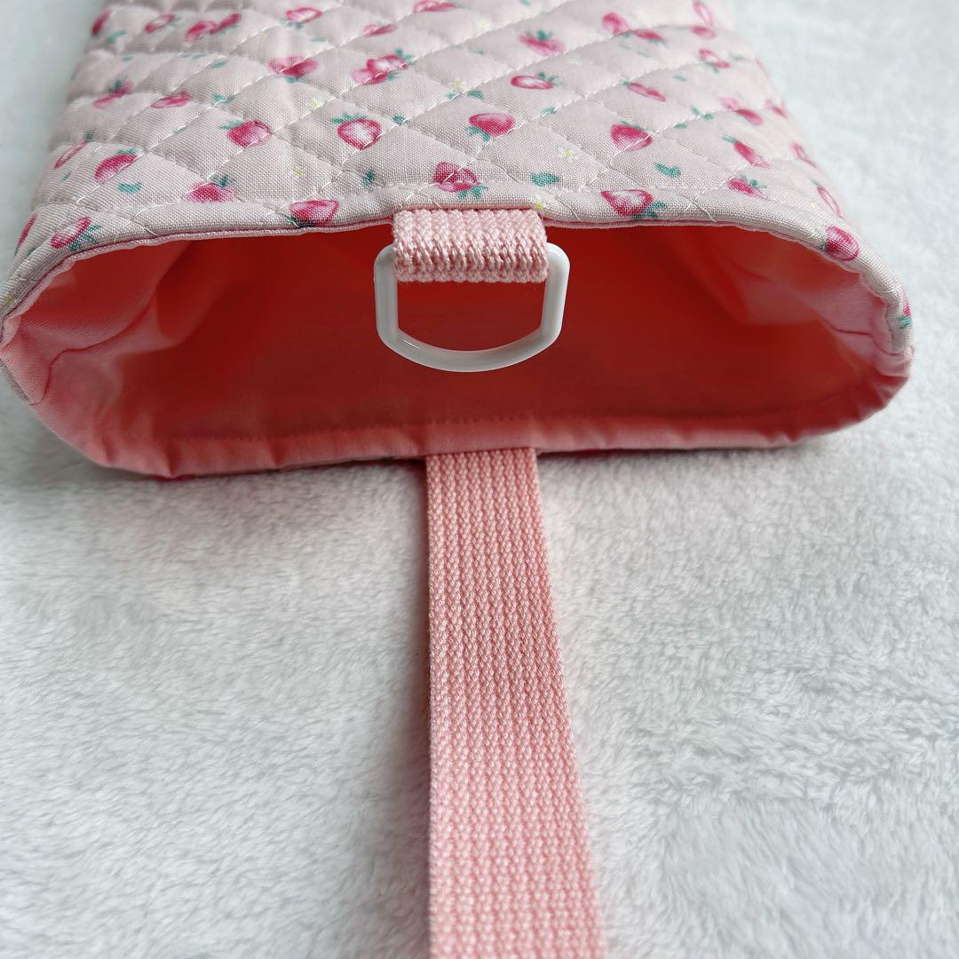 小いちご柄♡入園入学５点セット 女の子　レッスンバッグ　上履き入れ　お弁当袋