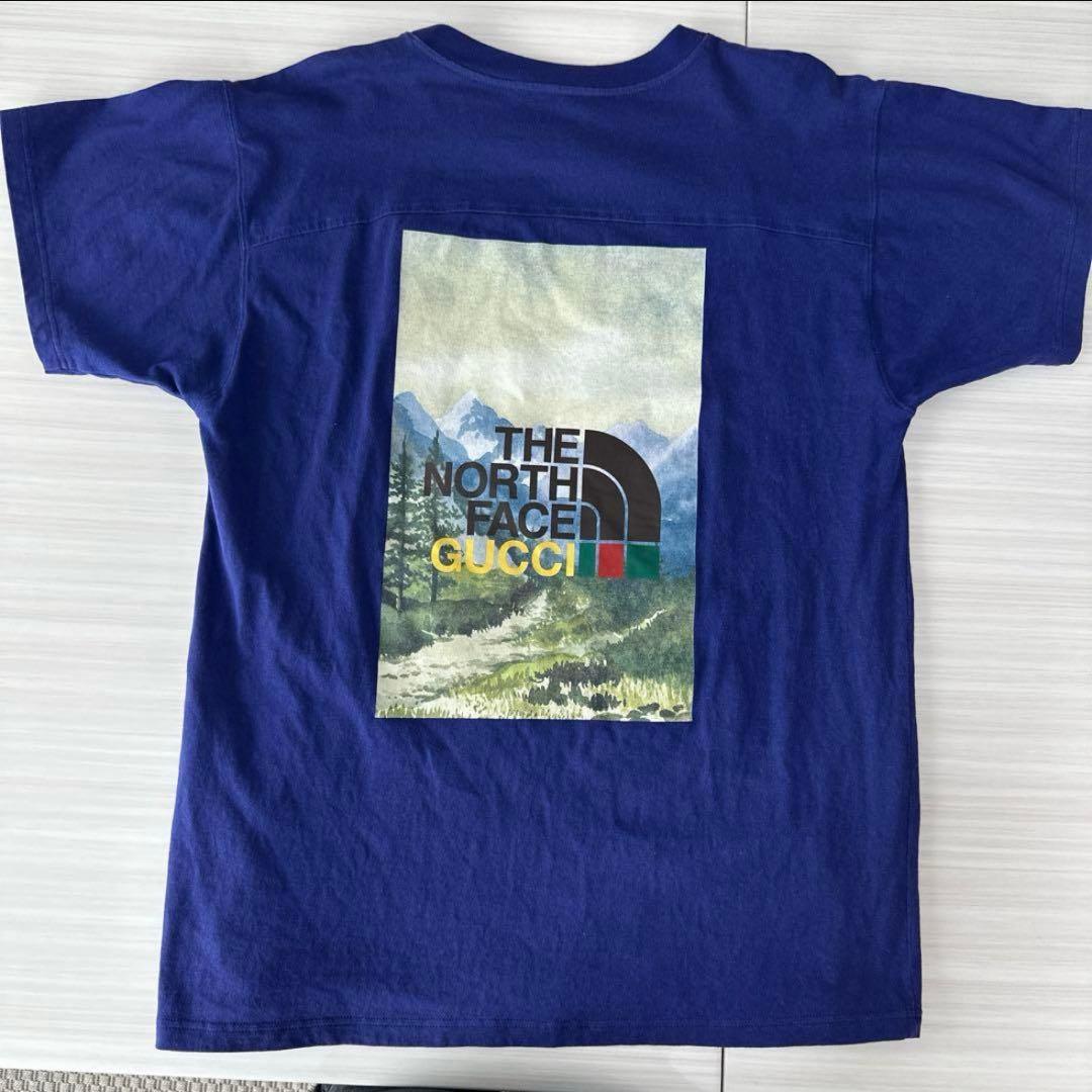 THE NORTH FACE × GUCCI ネイビー 半袖Tシャツ XS