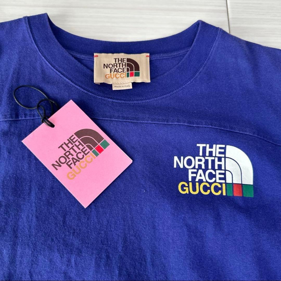 THE NORTH FACE × GUCCI ネイビー 半袖Tシャツ XS