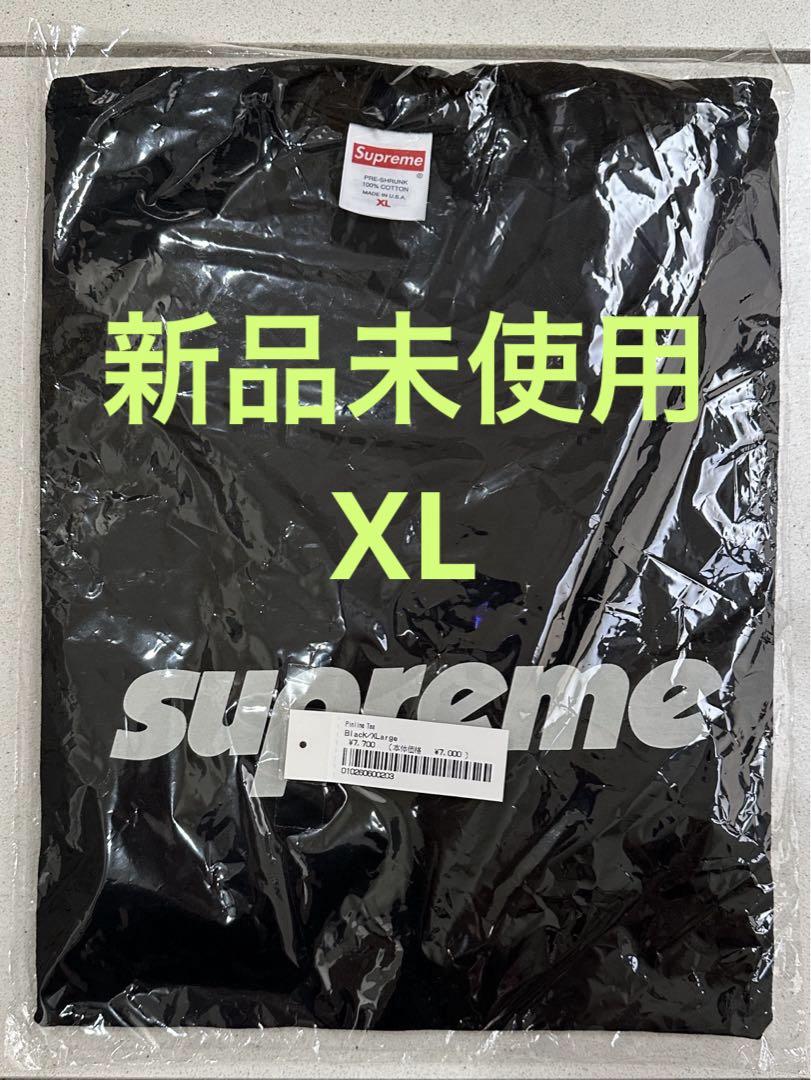 24SS SUPREME Tシャツ XL ブラックPinline Tee 未使用
