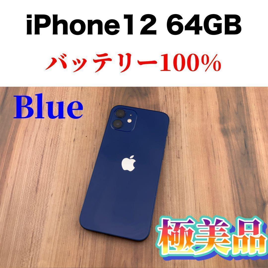49iPhone 12 ブルー 64 GB SIMフリー本体