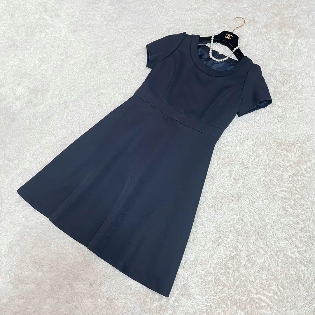 Krone クローネ ノーカラーワンピーススーツ ネイビー 13AR XL