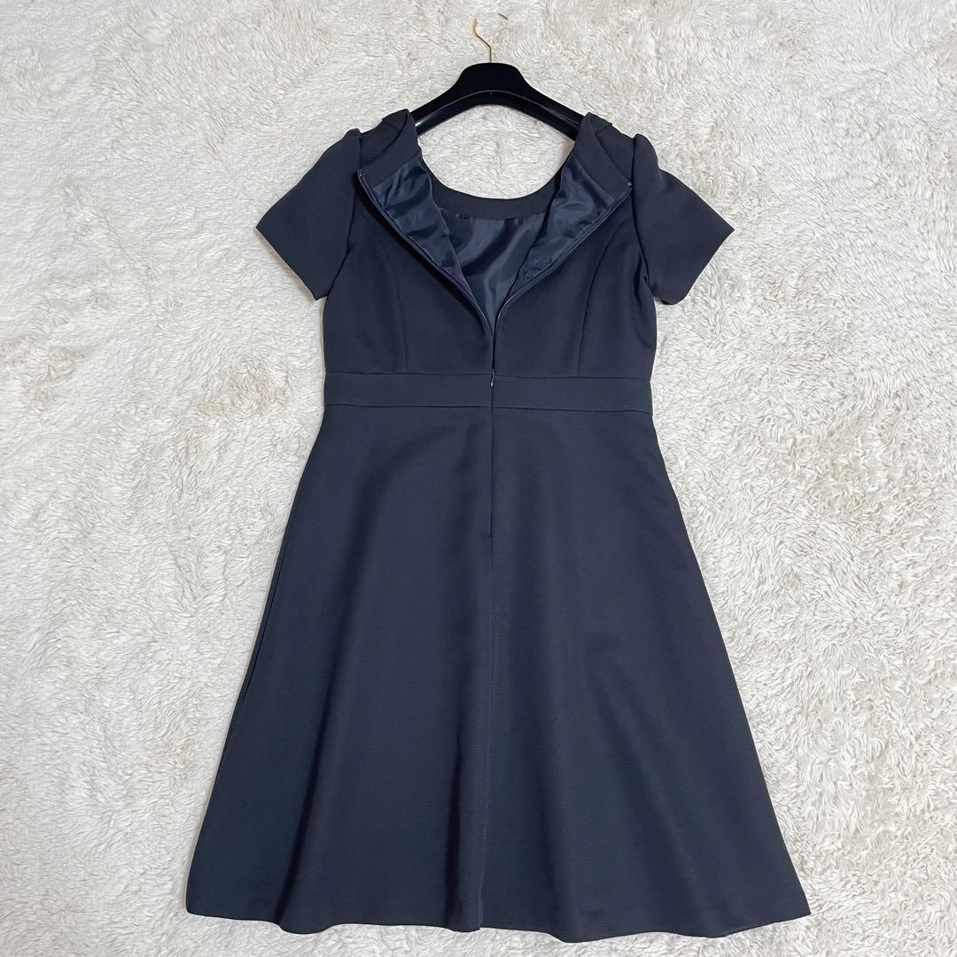 Krone クローネ ノーカラーワンピーススーツ ネイビー 13AR XL