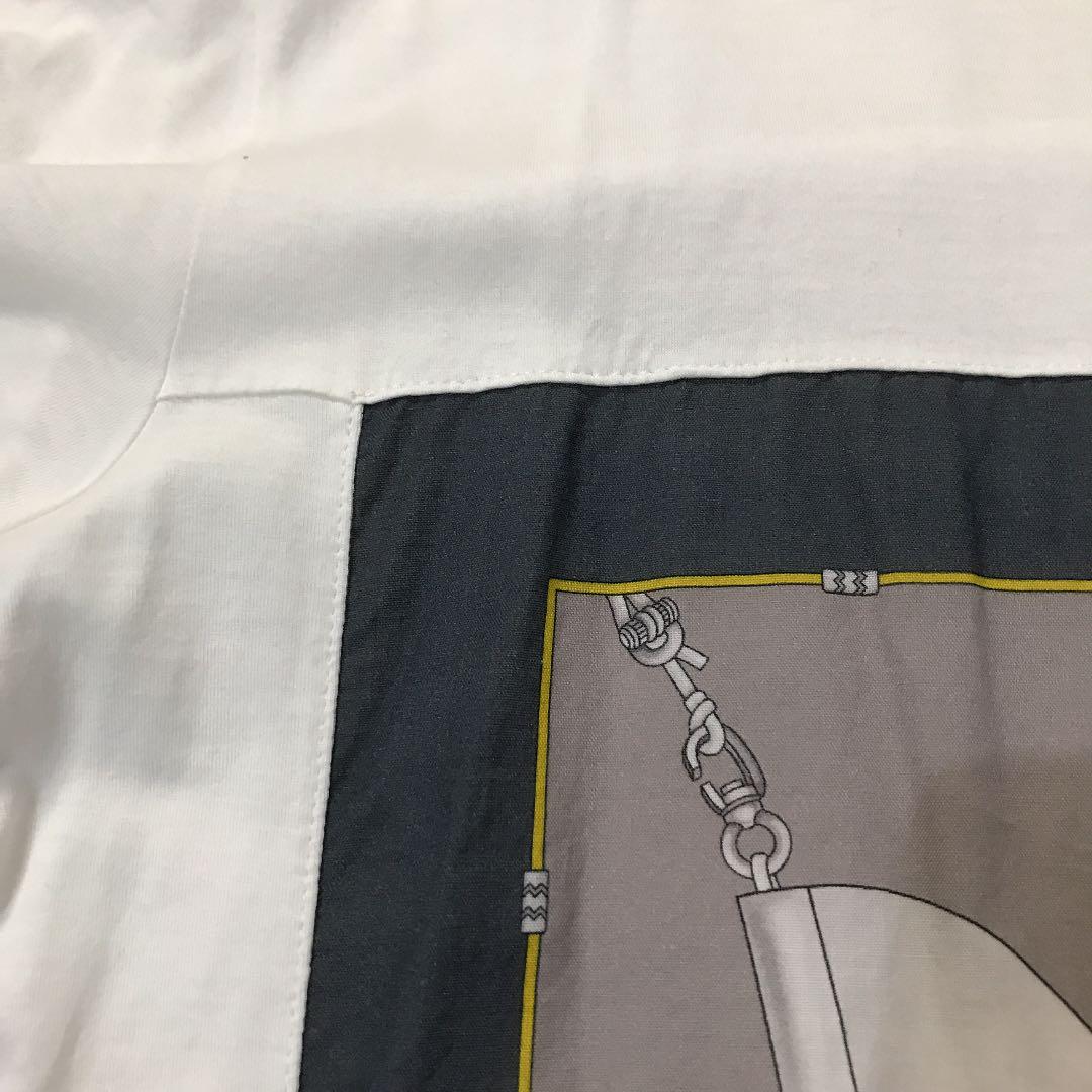 ルイヴィトン　Tシャツ　ラグジュアリー　スカーフ　切り替え　メンズ