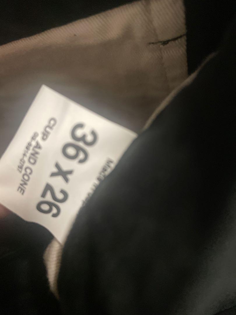新品未使用 カップアンドコーン C FIT CHINO チノ 黒 W36L26