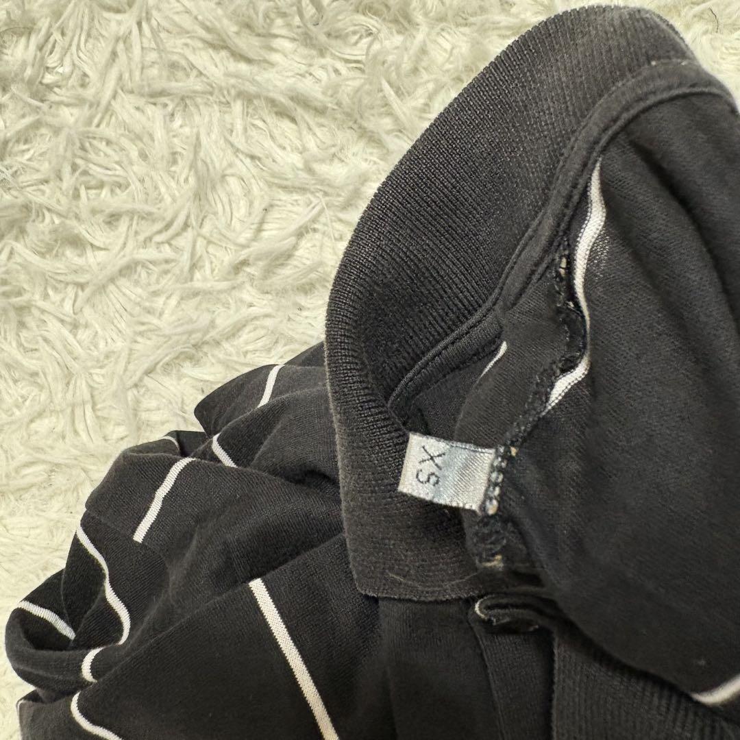 Dior HOMME ビー Bee 刺繍 ロゴ ポロシャツ ボーダー XS