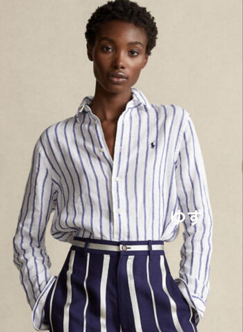 POLO RALPH LAUREN(ポロラルフローレン)：リネンシャツ ボーダー