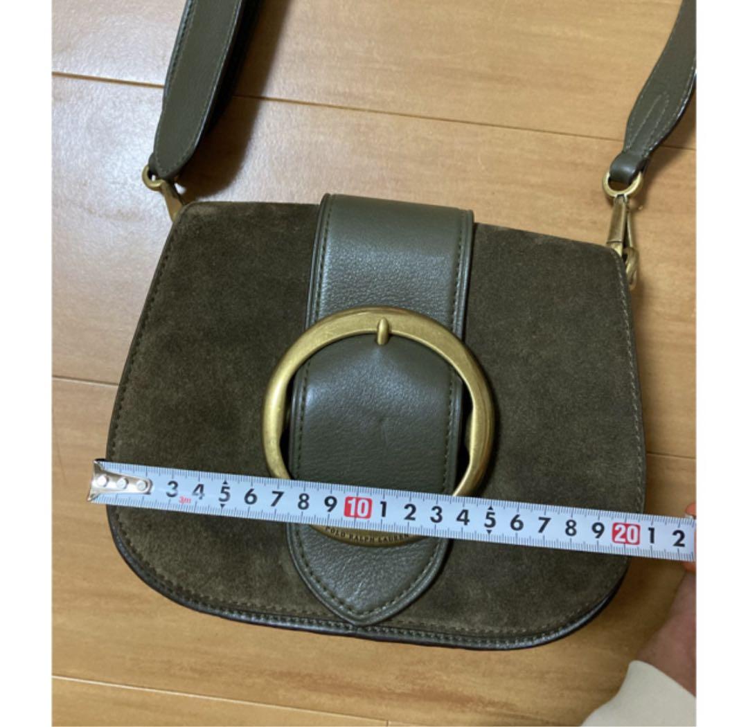 RALPH LAUREN 大型ショルダーバッグ オリーブグリーン Ralph Lauren ラルフローレンオリーブグリーン ショルダーバッグ
