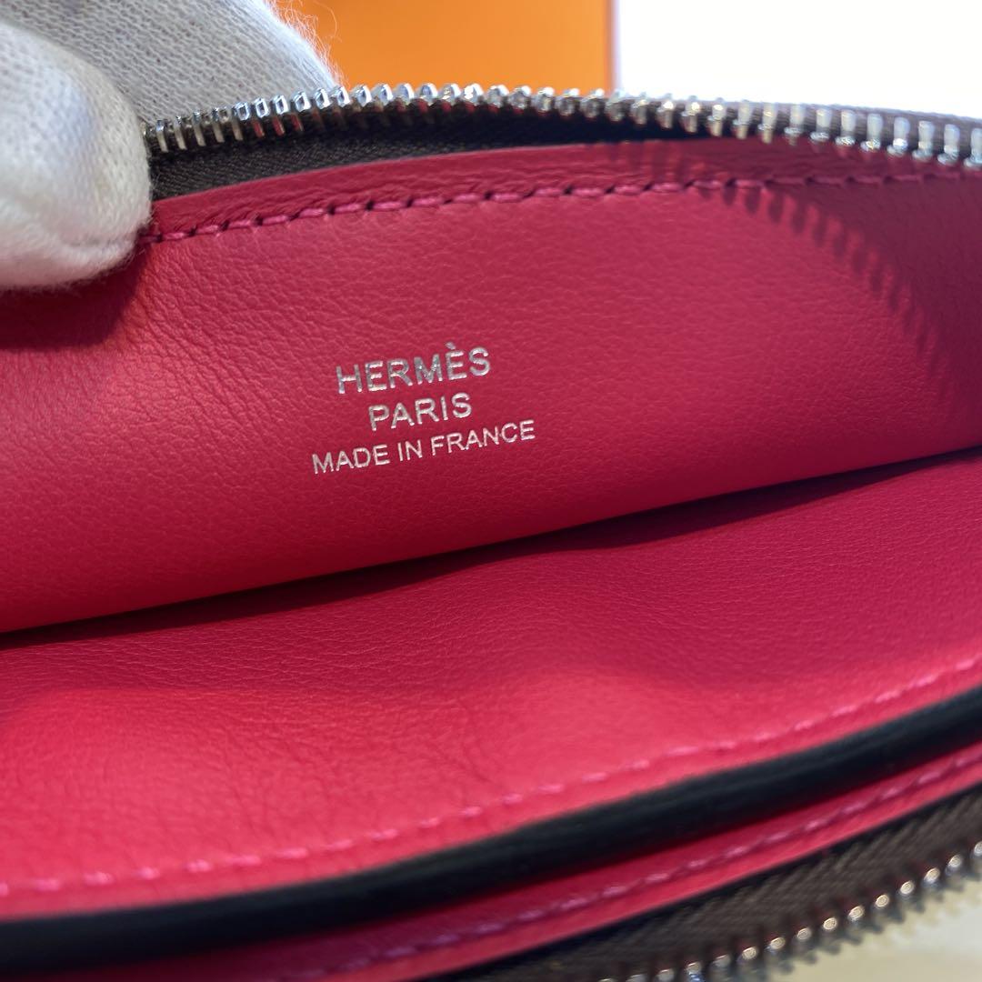 【新品】HERMES カデナ付きポーチ　ATOUT20 Y刻印　ルージュセリエ