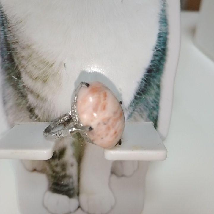 ピンクオパール シルバー リング