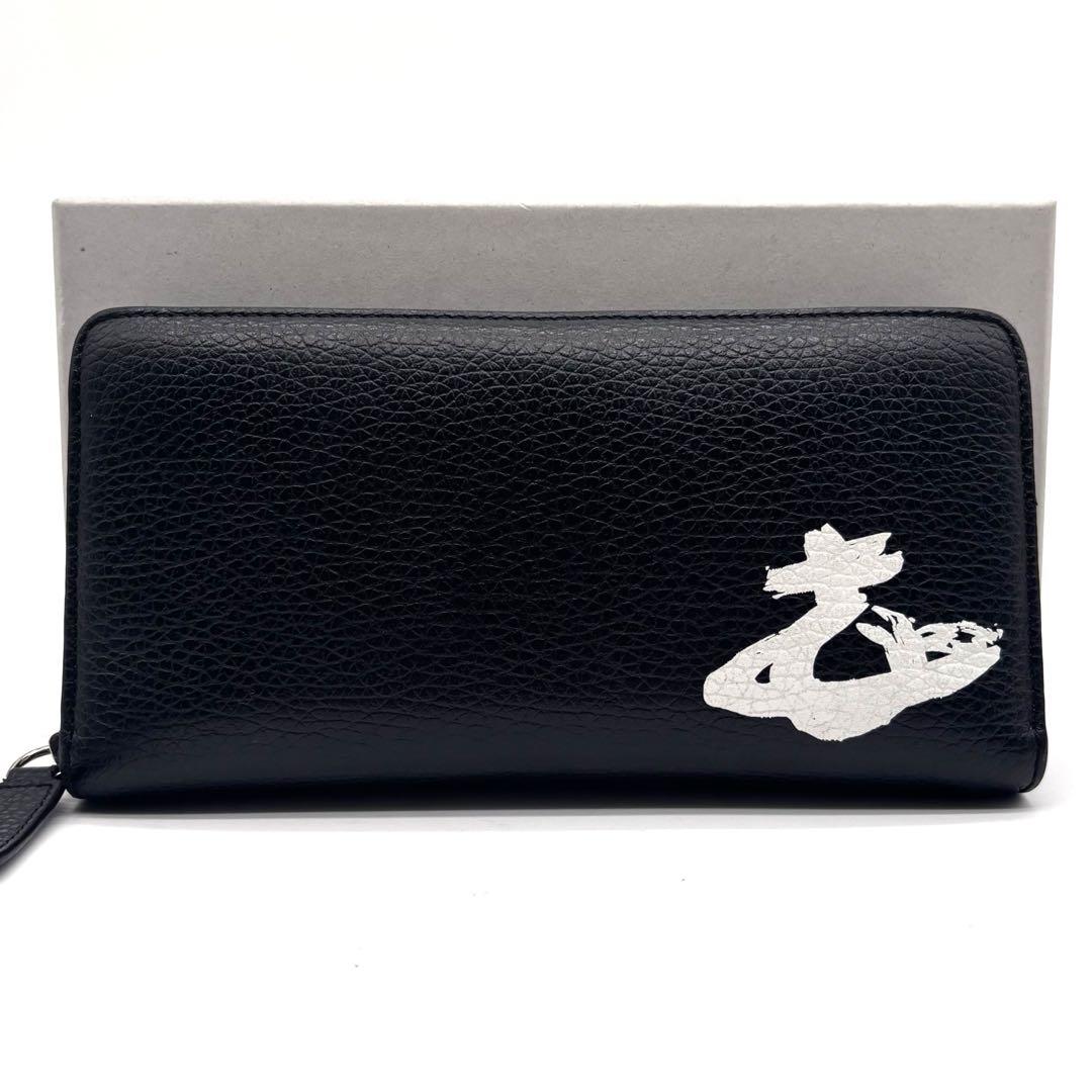 ✨美品✨ヴィヴィアンウエストウッド　長財布　ラウンドファスナー　ペイント　オーブ