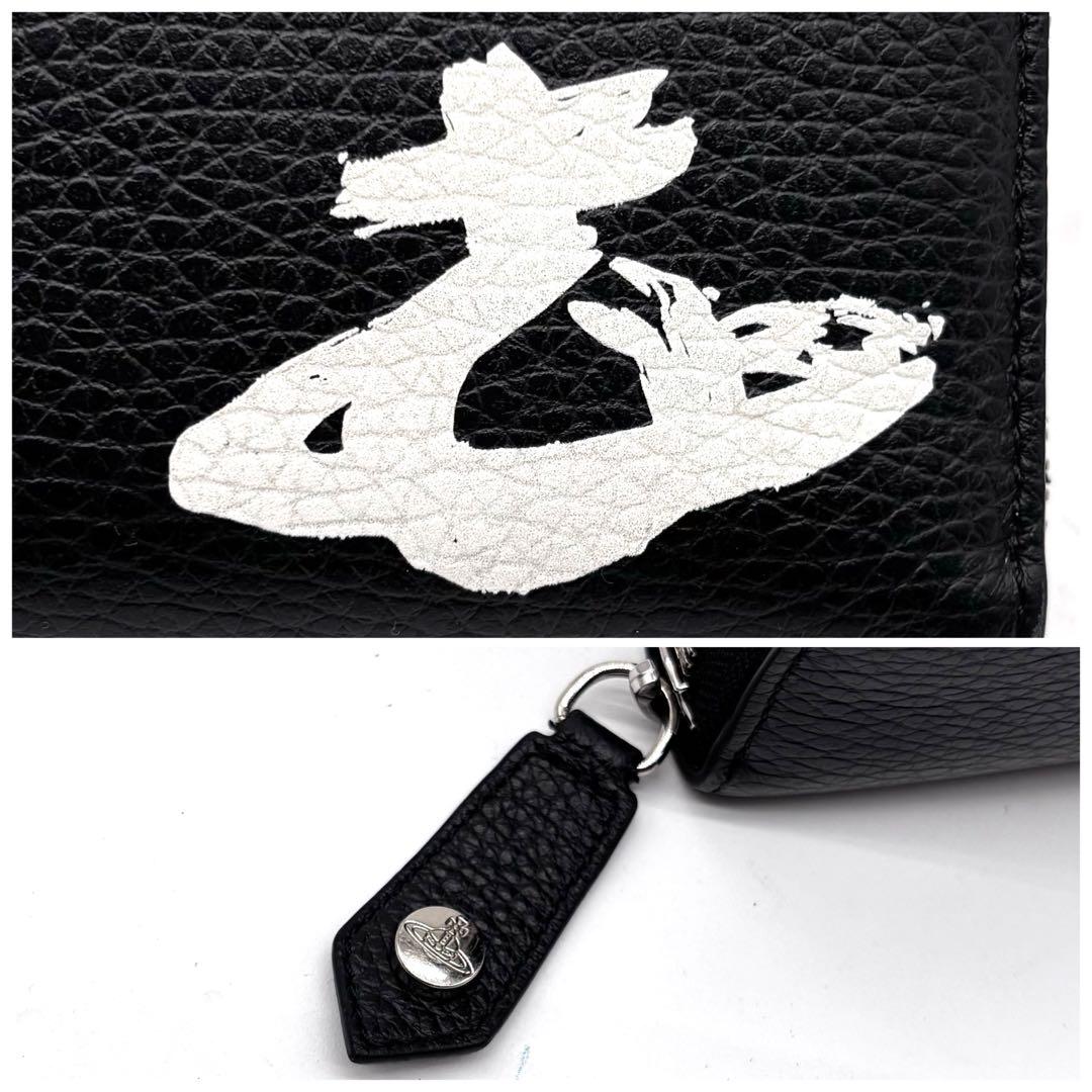 ✨美品✨ヴィヴィアンウエストウッド　長財布　ラウンドファスナー　ペイント　オーブ