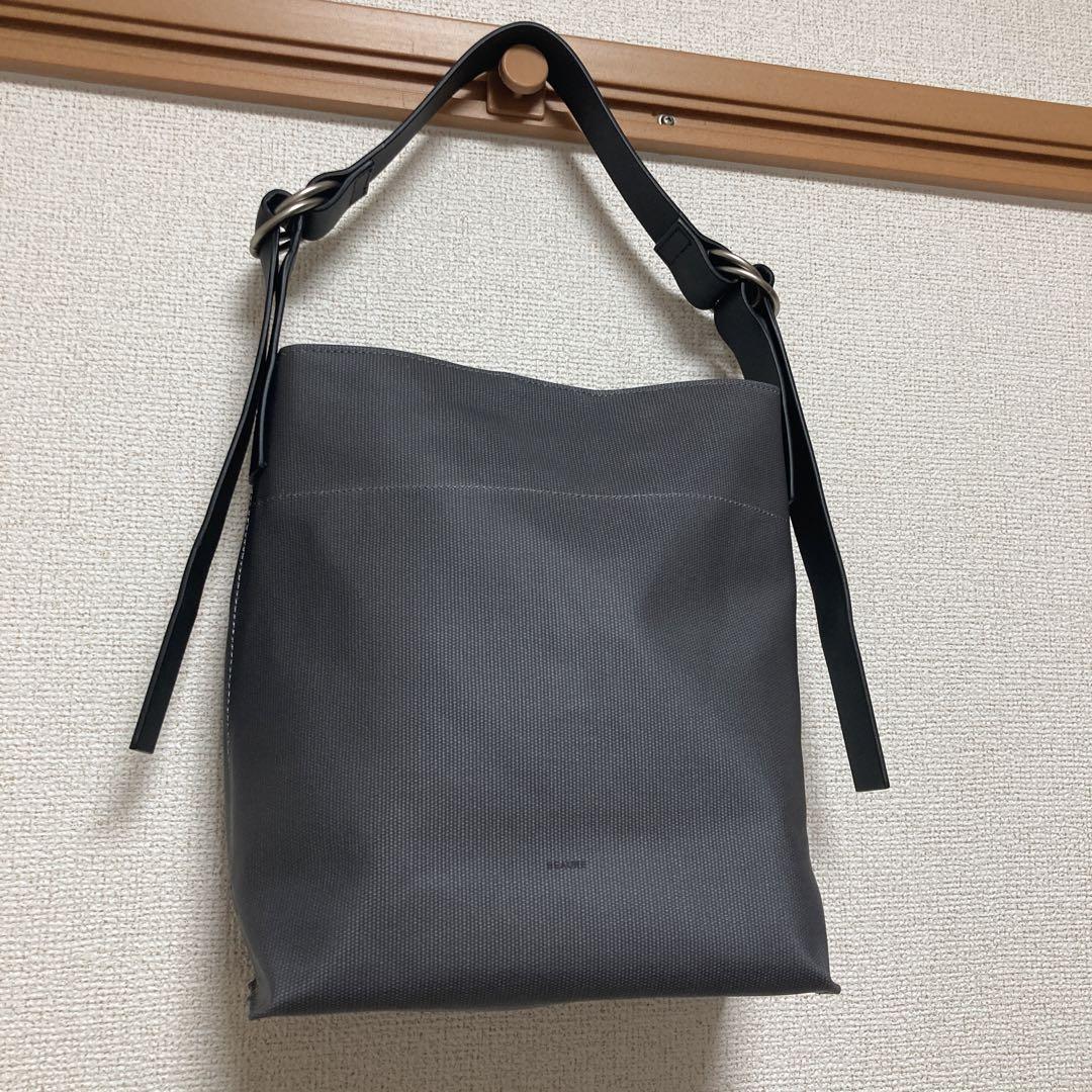 サマーセール！BEAURE ビュレ キャンバスPVCショルダー　グレー